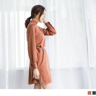 Mock Neck/v-neck 2 Ways Dress