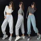 Elastic High-waist Loose-fit Sweatpants In 5 Colors