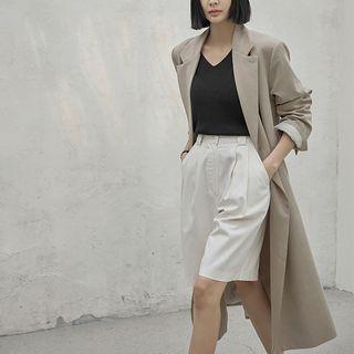 Double-breasted Maxi Blazer