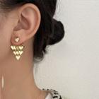 Heart Chandelier Earring 1 Pair - Gold - One Size
