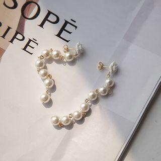 Rose Fresh-water-pearl Drop Earrings Ivory - One Size
