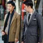 Single-breasted Wool Blend Jacket