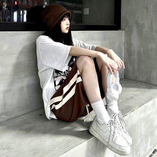 Contrast Panel Loose Fit Shorts