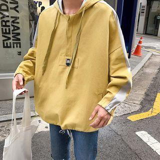 Animal Print Loose-fit Hooded Sweatshirt