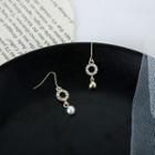 Rhinestone Non-matching Dangle Earring / Clip-on Earring