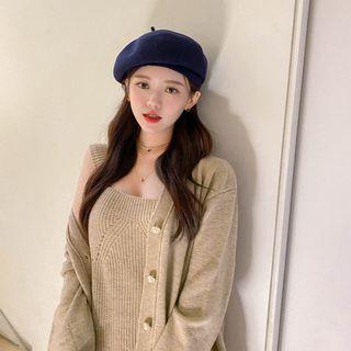 Woolen Knit Cardigan & Minidress Set