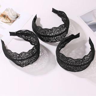 Lace Headband 11783 - 01 - Black - One Size