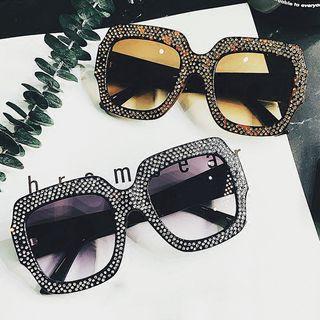Rhinestone Frame Sunglasses