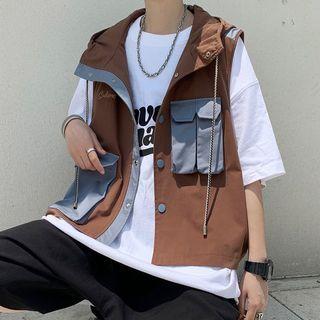 Hooded Cargo Vest
