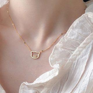 Bear Pendant Sterling Silver Choker