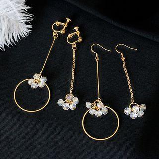 Beaded Drop Clip-on Earring / Earring