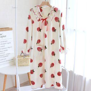 Peach Pattern Night Gown