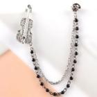 Rhinestone Violin Brooch