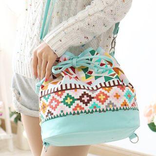 Print Bucket Shoulder Bag