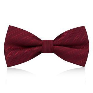 Print Bow Tie Dark Wine Red - One Size