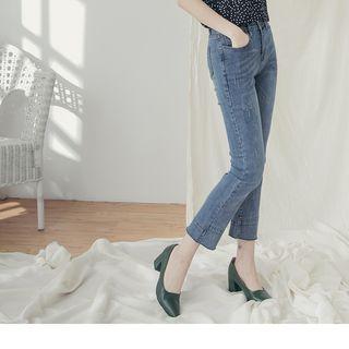 Panel Cuff Slim-fit Jeans