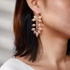 Leaf Earring 9107 - 1 Pair - Gold - One Size