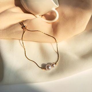 Faux Pearl Bracelet 1 Piece - Bracelet - One Size