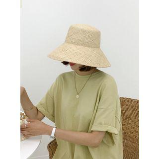 Rattan Sun Hat One Size