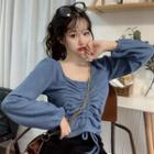Puff-sleeved Top