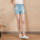 Indigo Dyed Denim Shorts