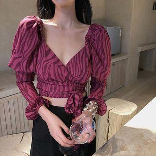 Cropped Stripe Blouse