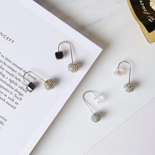 Faux Crystal Cube Drop Earring