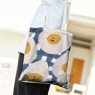 Cartoon Egg Print Tote Bag (various Designs)