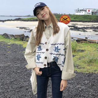 Maple Leaf Knit Vest