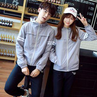 Couple Matching Lettering Windbreaker