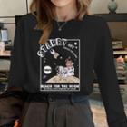 Cotton Long-sleeve Space Print T-shirt