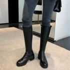 Chunky-heel Tall Chelsea Boots