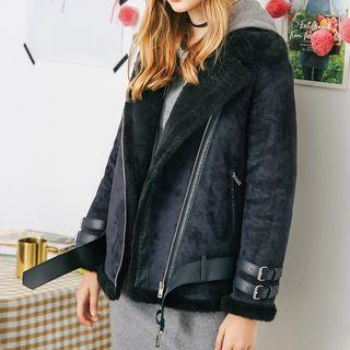 Fleece-line Biker Jacket