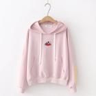 Rabbit & Carrot Embroidered Hooded Sweater
