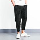 Tapered Striped Pants