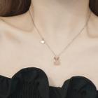Hourglass Pendant Necklace Rose Gold - One Size