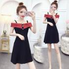 Cold Shoulder Mini A-line Dress