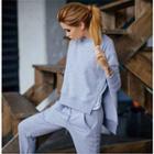 Set: Slit Sweatshirt + Sweatpants