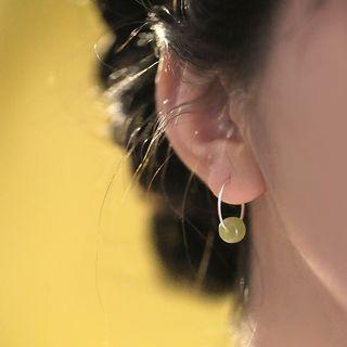 Faux Gemstone Sterling Silver Dangle Earring