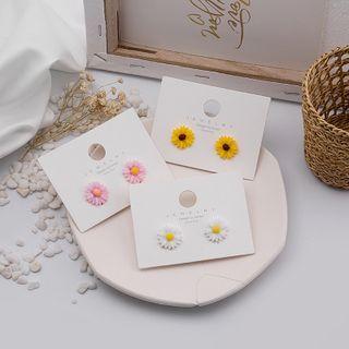 Daisy Alloy Earring 1 Pair - E2789-2 - Pink - One Size