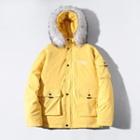 Lettering Zip-up Down Parka