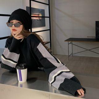 Crewneck Color-block Sweatshirt