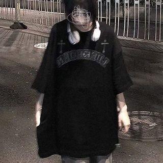 Lettering Cross T-shirt