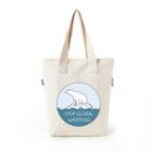 Polar Bear Print Canvas Shopper Bag