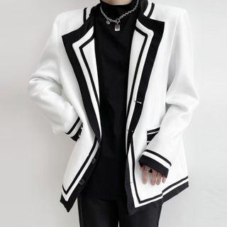 Two Tone Woolen Blazer