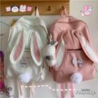 Rabbit Ear Pom Pom Backpack