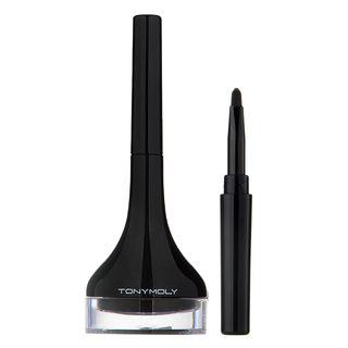 Tony Moly - Back Gel Eyeliner Long Brush (8 Colors) #05 Pearl Black