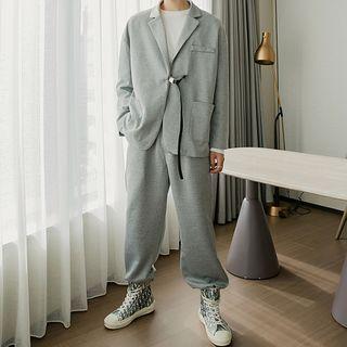 Buckled Blazer / Jogger Dress Pants