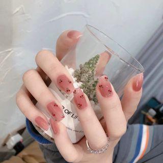 Cherry Print Nail Art Decoration As Shown In Figure - One Size