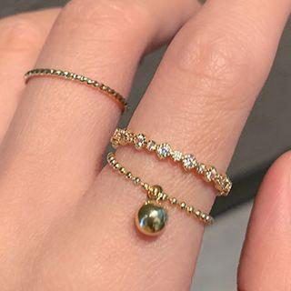 Set Of 3: Ring Set Of 3 - Ring - Gold - One Size